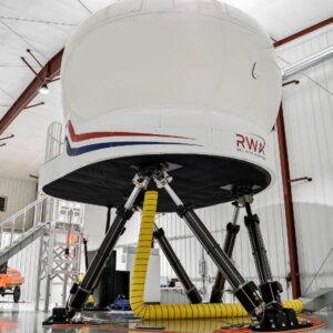 A back view of the CE500 simulator